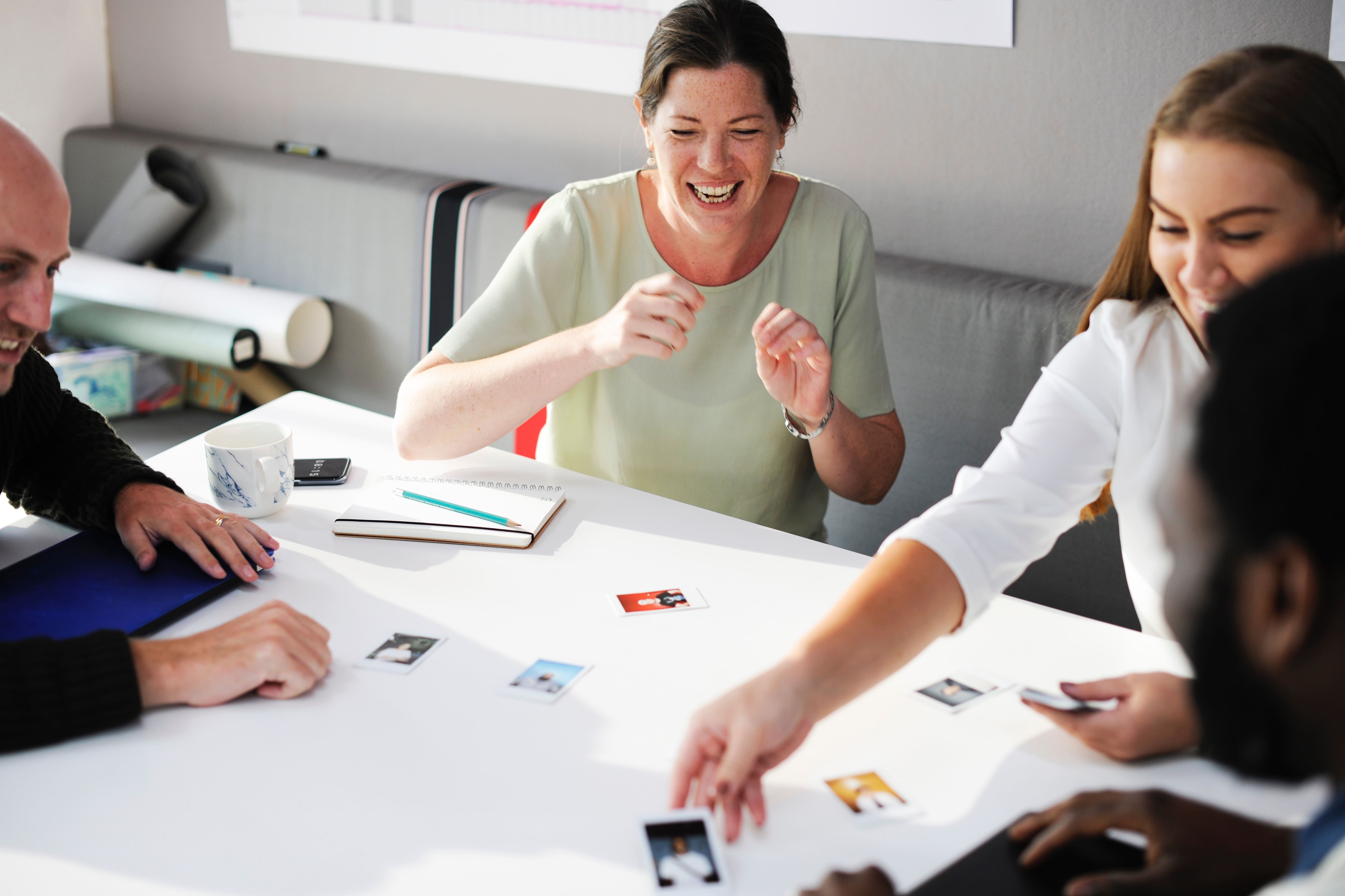 People in a meeting